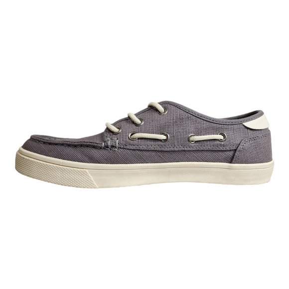 Tom's Dorado Canvas Boat Shoe in Shade (Gray) Size 8 - Picture 4 of 12
